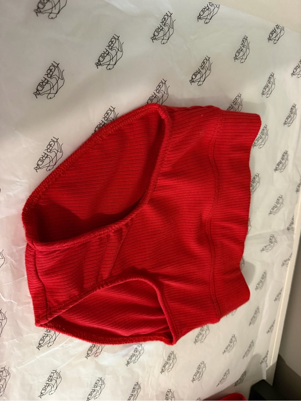 Red Ribbed Cherry Tiger Friday Brief CL